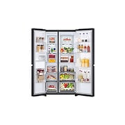 LG 655L Side by Side Fridge - Matte Black Finish, GS-B600MBL