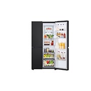 LG 655L Side by Side Fridge - Matte Black Finish, GS-B600MBL