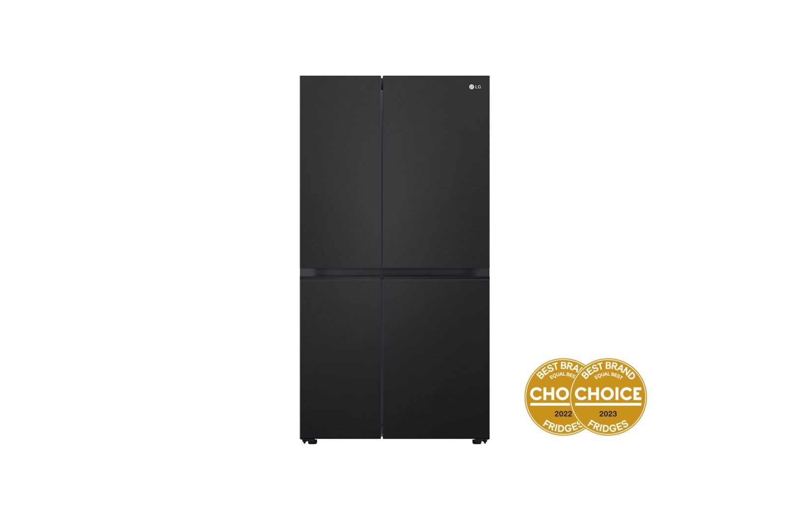 655L Side by Side Fridge in Matte Black Finish GSB600MBL LG AU