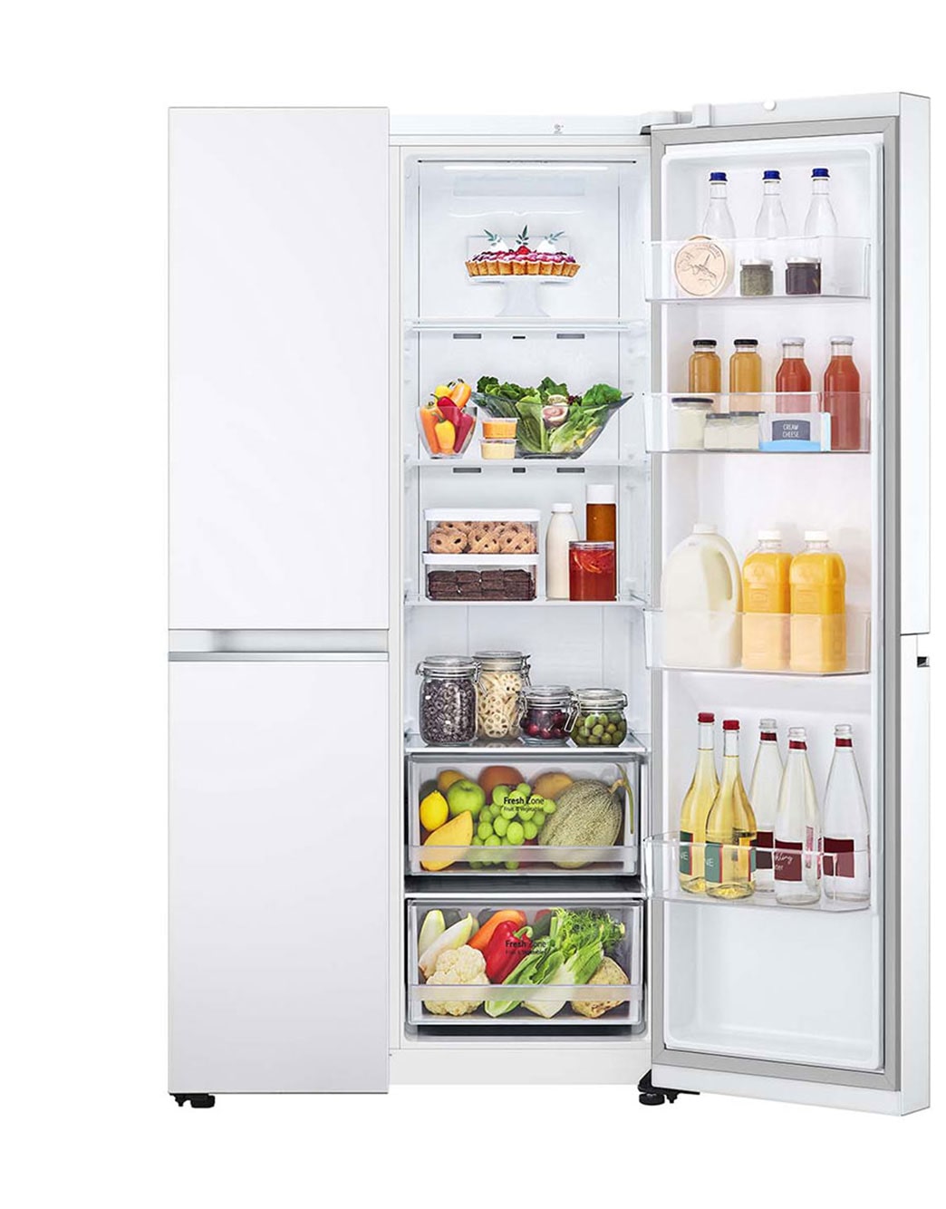 642L Side by Side Fridge With 3 Star Energy Rating GSB655WL LG AU