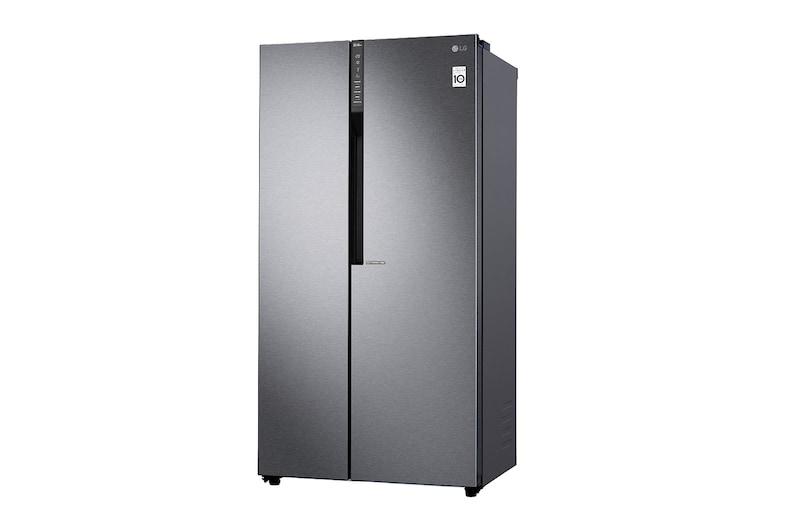 LG 626L Flat Door Side by Side Fridge, in Dark Graphite Finish, GS-B680DSLE