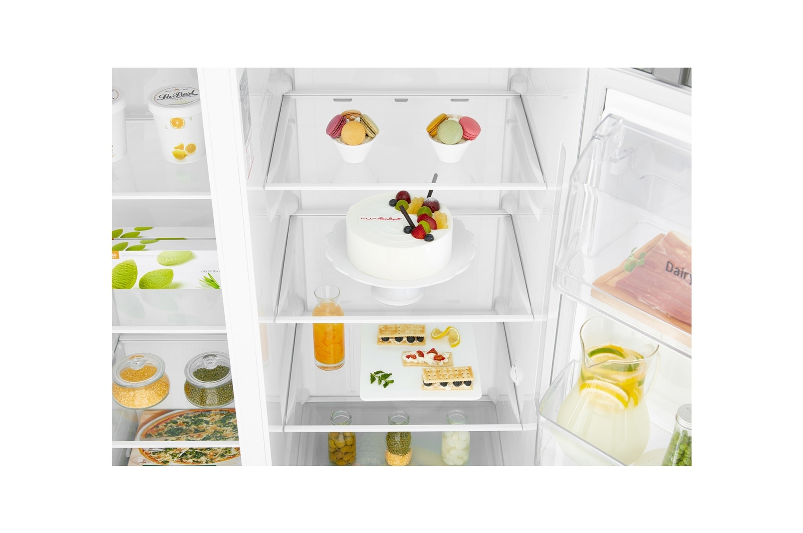 LG 642L Side by Side Fridge - Stainless Finish, GS-B680PL
