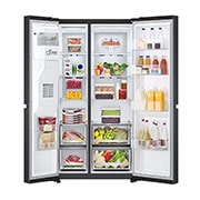 LG 635L Side by Side Fridge with Craft Ice™, GS-D600MBLC