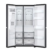 LG 635L Side by Side Fridge with Craft Ice™, GS-D600MBLC