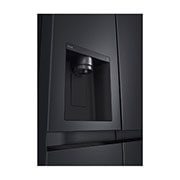LG 635L Side by Side Fridge with Craft Ice™, GS-D600MBLC