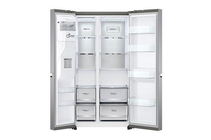 LG 635L Side by Side Fridge with Craft Ice™, GS-D600PLC