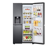 LG 635L Side by Side Fridge with Craft Ice™ , GS-D635MBLC