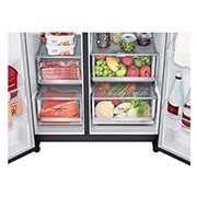 LG 635L Side by Side Fridge with Craft Ice™ , GS-D635MBLC
