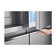 LG 635L Side by Side Fridge in Stainless Finish, GS-D635PLC