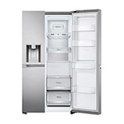 LG 635L Side by Side Fridge in Stainless Finish, GS-D635PLC