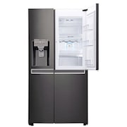 LG 665L Side by Side Fridge, Door-in-Door® in Black Stainless Steel, GS-D665BSL