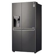LG 665L Side by Side Fridge, Door-in-Door® in Black Stainless Steel, GS-D665BSL