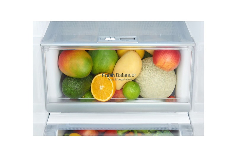 LG 665L Side by Side Fridge, Door-in-Door® in Black Stainless Steel, GS-D665BSL