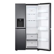 LG 635L Side by Side Fridge with Door-in-Door® , GS-L635MBL
