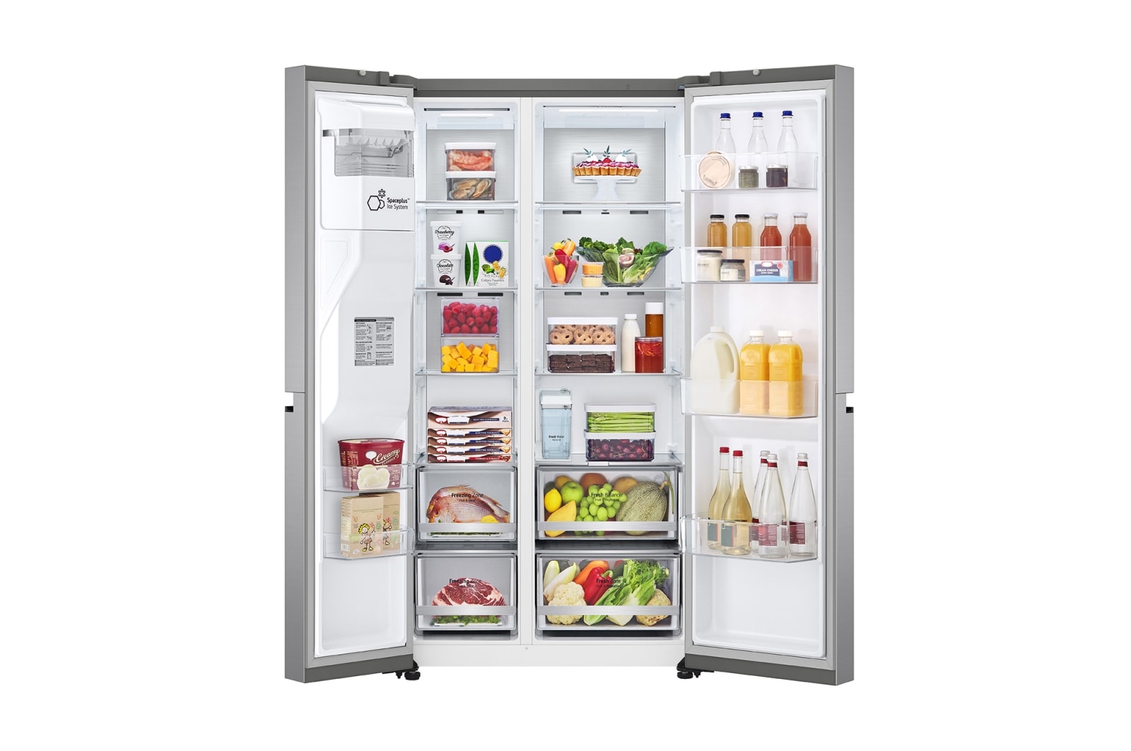 LG 635L Side by Side Fridge - Non-Plumbed, GS-N600PL