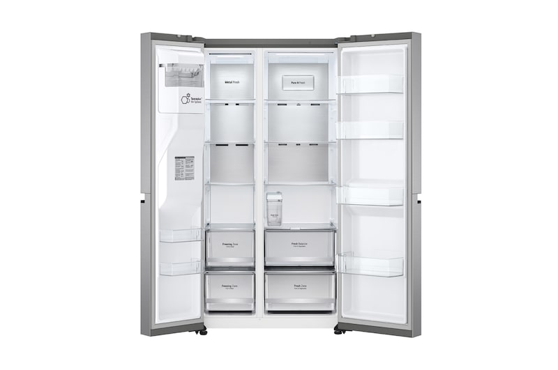 LG 635L Side by Side Fridge - Non-Plumbed, GS-N600PL