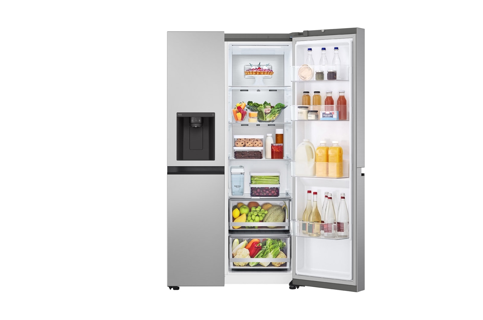 LG 635L Side by Side Fridge - Non-Plumbed, GS-N600PL
