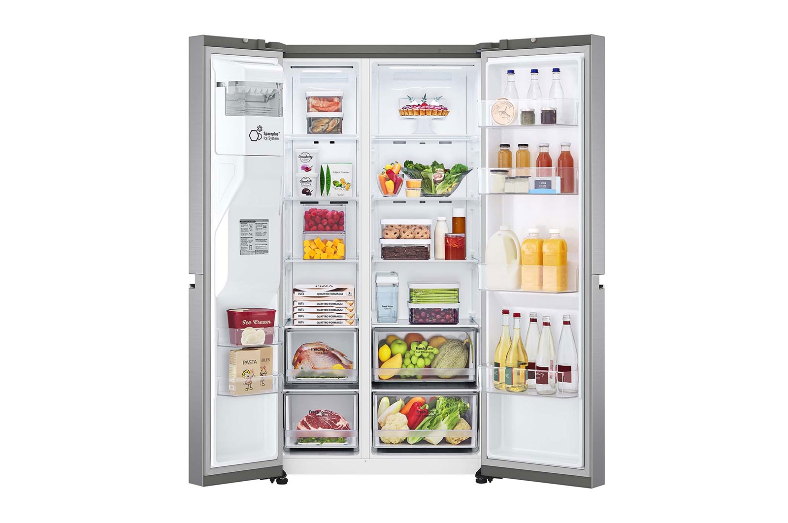 LG 635L Side by Side Fridge - Non-Plumbed, GS-N635PL