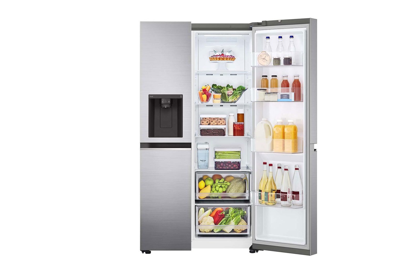LG 635L Side by Side Fridge - Non-Plumbed, GS-N635PL