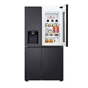 LG 635L Side by Side Fridge with InstaView®, GS-V600MBLC