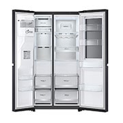 LG 635L Side by Side Fridge with InstaView®, GS-V600MBLC