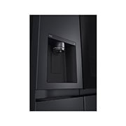 LG 635L Side by Side Fridge with InstaView®, GS-V600MBLC