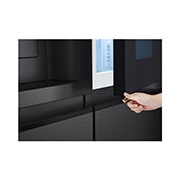 LG 635L Side by Side Fridge with InstaView®, GS-V600MBLC
