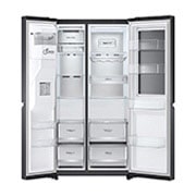 LG 635L Side by Side Fridge with Craft Ice™ , GS-V635MBLC