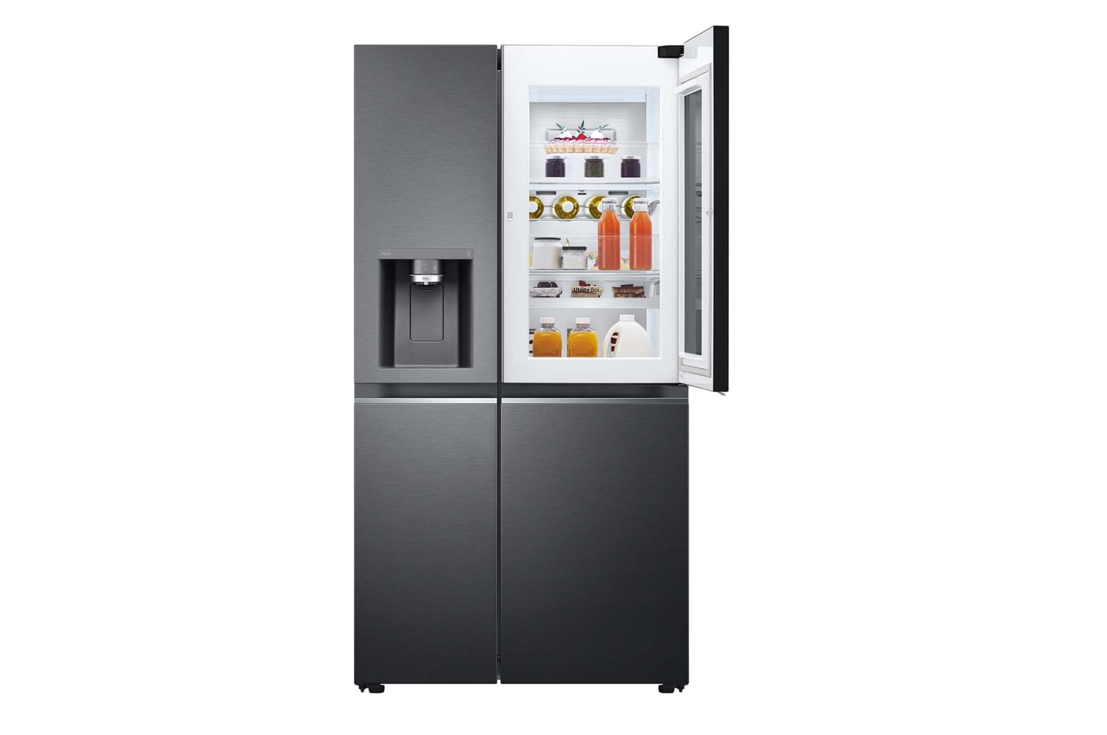 LG 635L Side by Side Fridge with Craft Ice™ , GS-V635MBLC