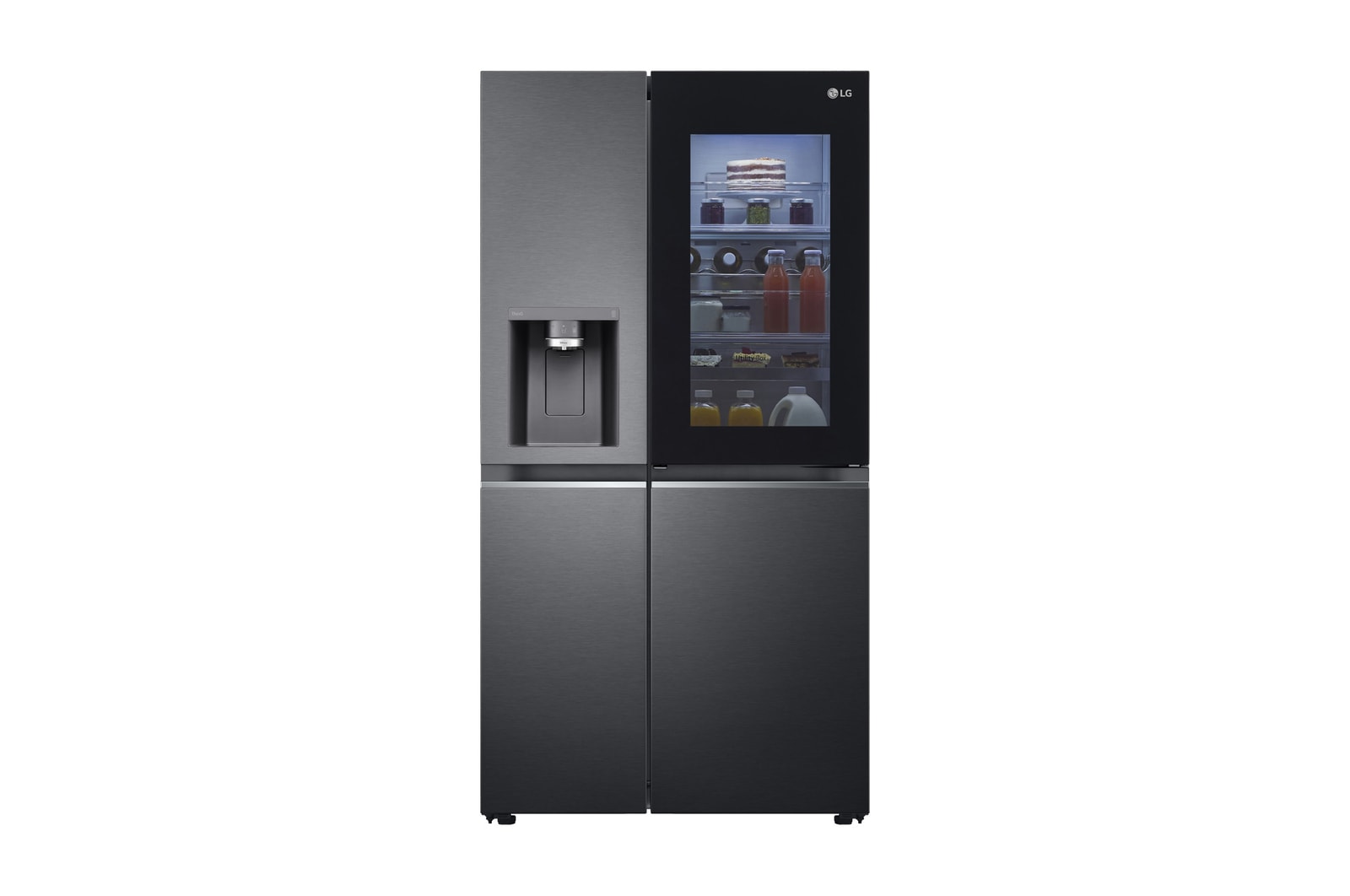 LG 635L Side by Side Fridge with Craft Ice™ , GS-V635MBLC