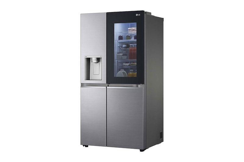 LG 635L Side by Side Fridge in Stainless Finish, GS-V635PLC