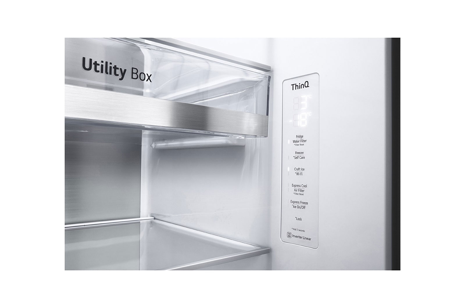 LG 635L Side by Side Fridge in Stainless Finish, GS-V635PLC