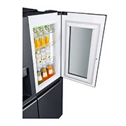 LG 625L Side by Side Fridge with InstaView Door-In-Door® in Matte Black Finish, GS-V665MBL
