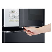 LG 625L Side by Side Fridge with InstaView Door-In-Door® in Matte Black Finish, GS-V665MBL