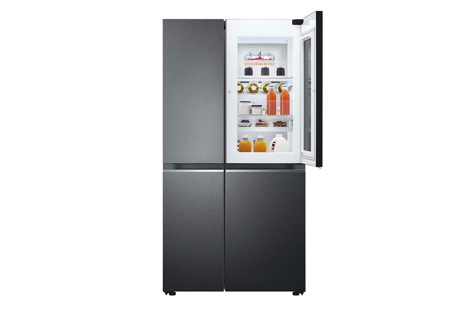LG 655L Side by Side Fridge - Instaview, GS-VB655MBL