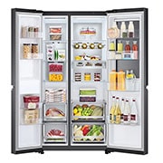 LG 655L Side by Side Fridge - Instaview, GS-VB655MBL