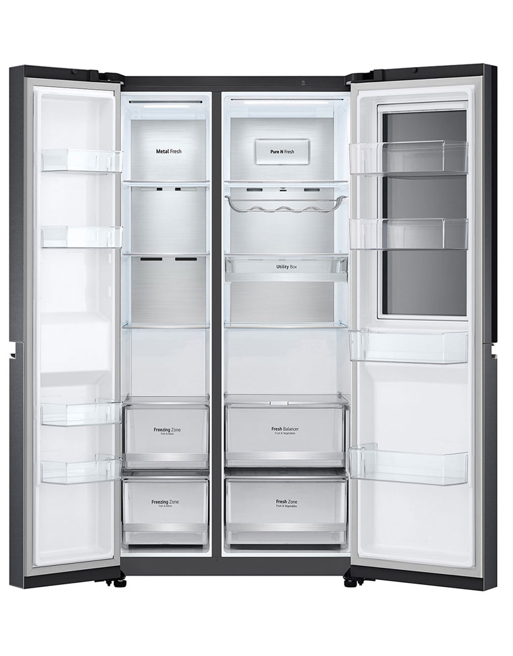 655L Side by Side Fridge Instaview GSVB655MBL LG AU