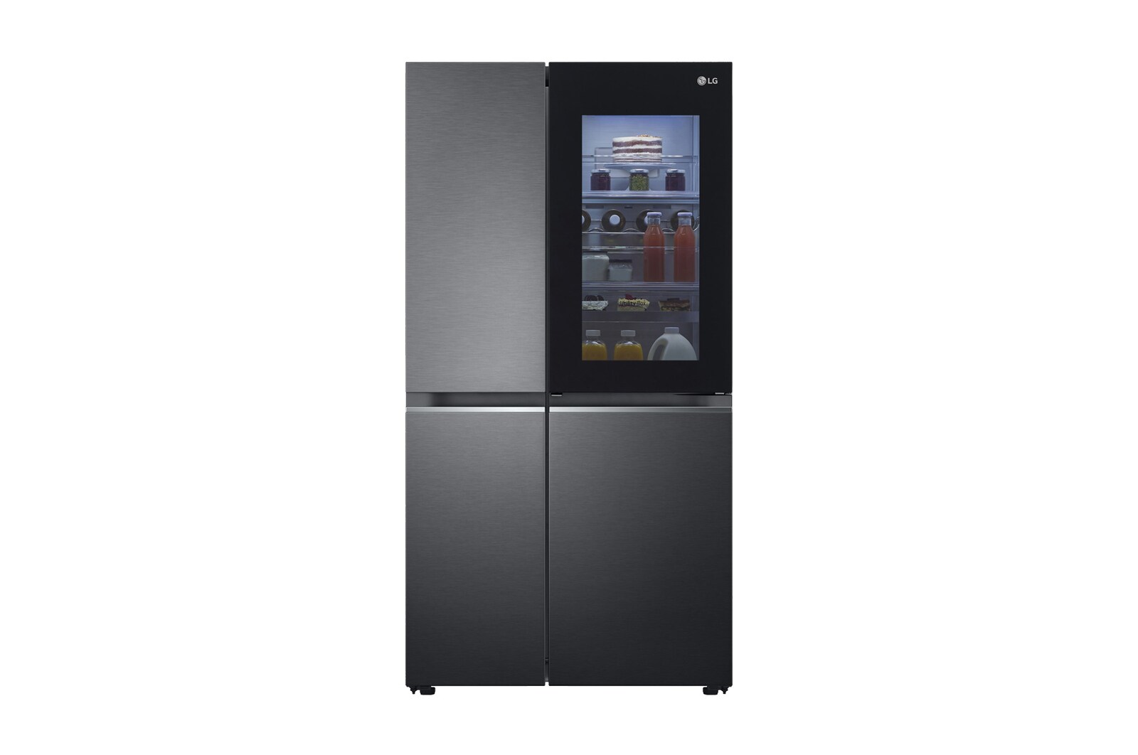 LG 655L Side by Side Fridge - Instaview, GS-VB655MBL