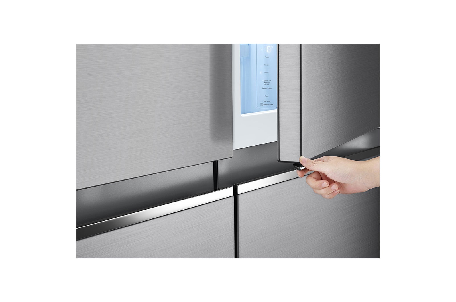 LG 655L Side by Side Fridge - Instaview, GS-VB655PL