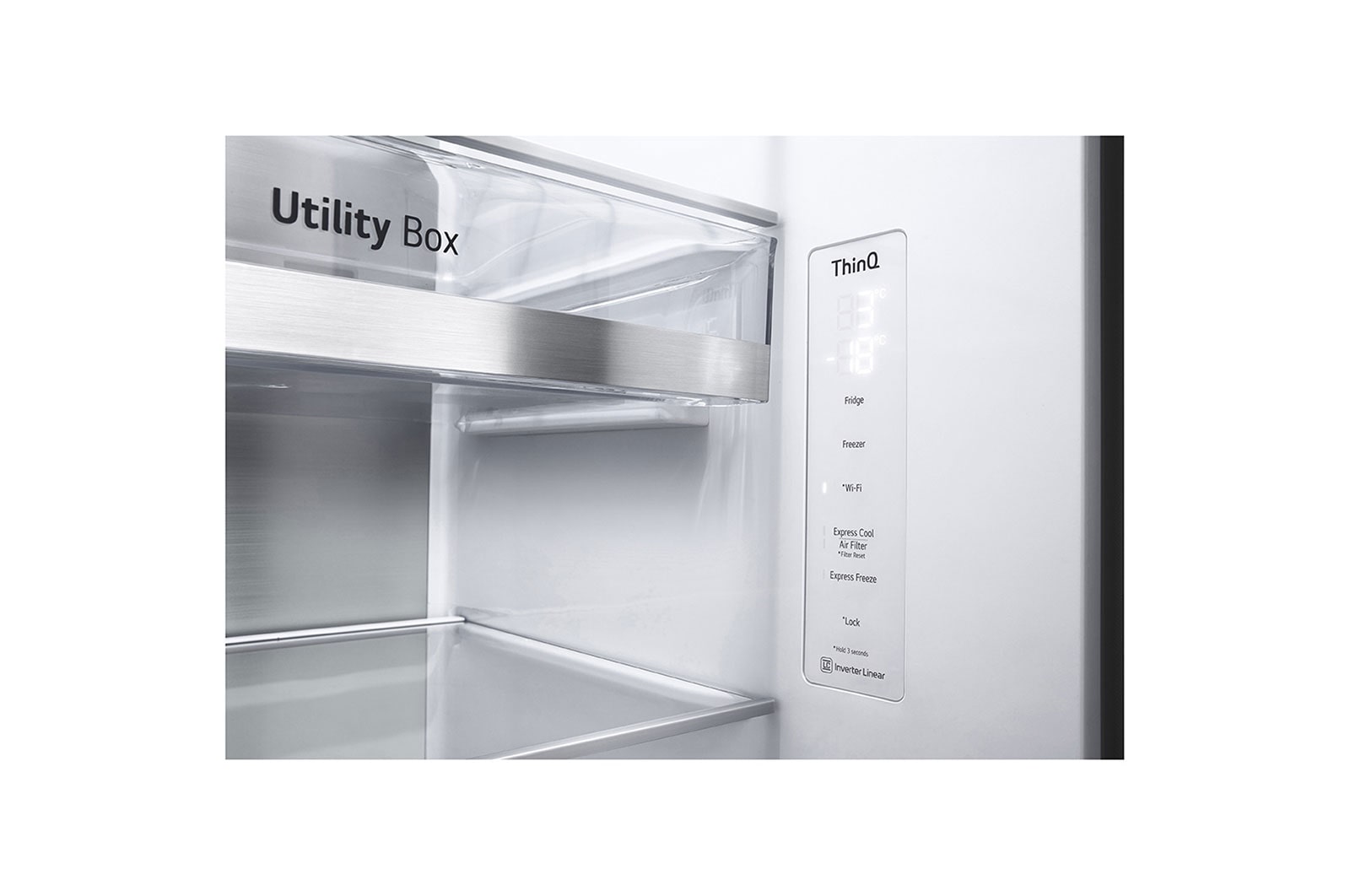 LG 655L Side by Side Fridge - Instaview, GS-VB655PL