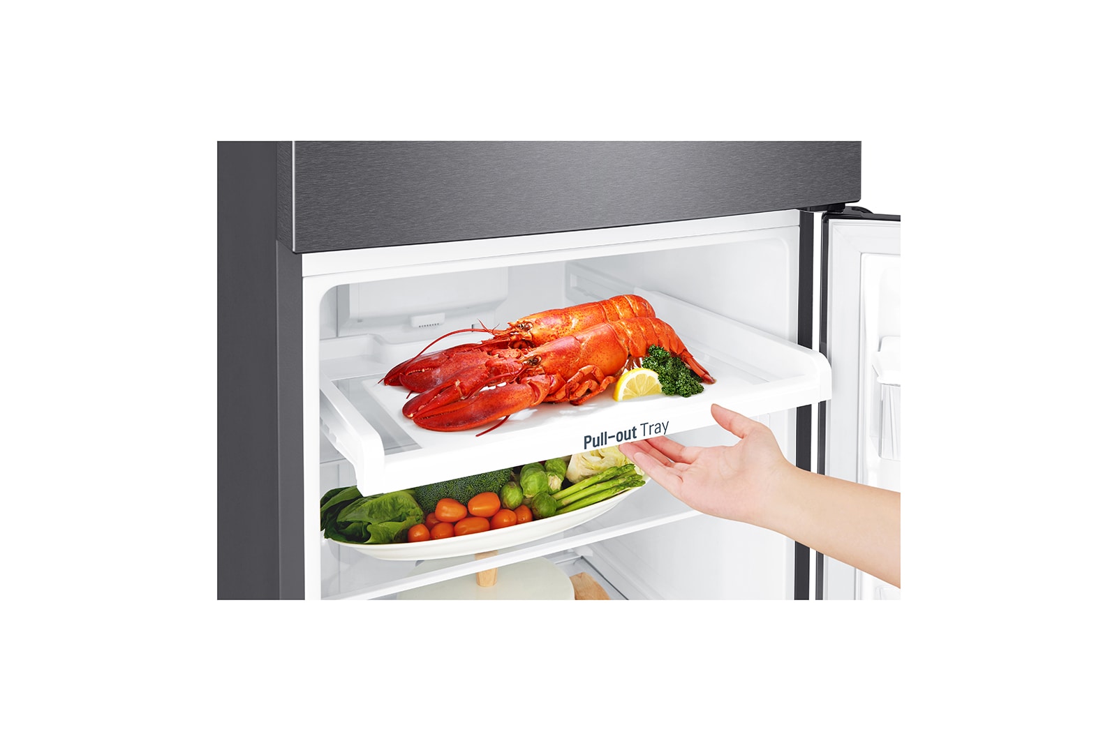 LG 254L Top Mount Fridge in Dark Graphite Finish, GT-279BPL
