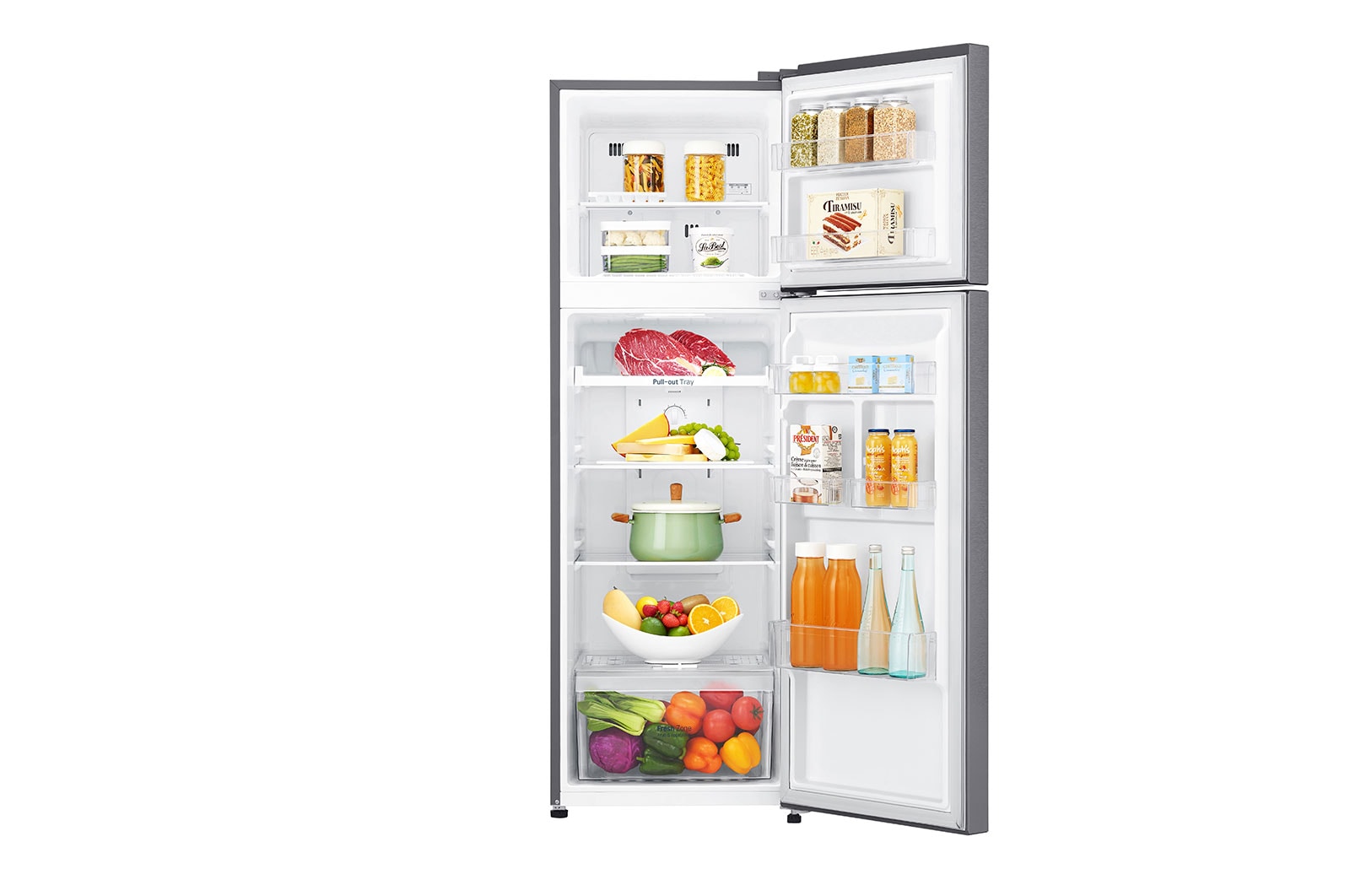 LG 254L Top Mount Fridge in Dark Graphite Finish, GT-279BPL