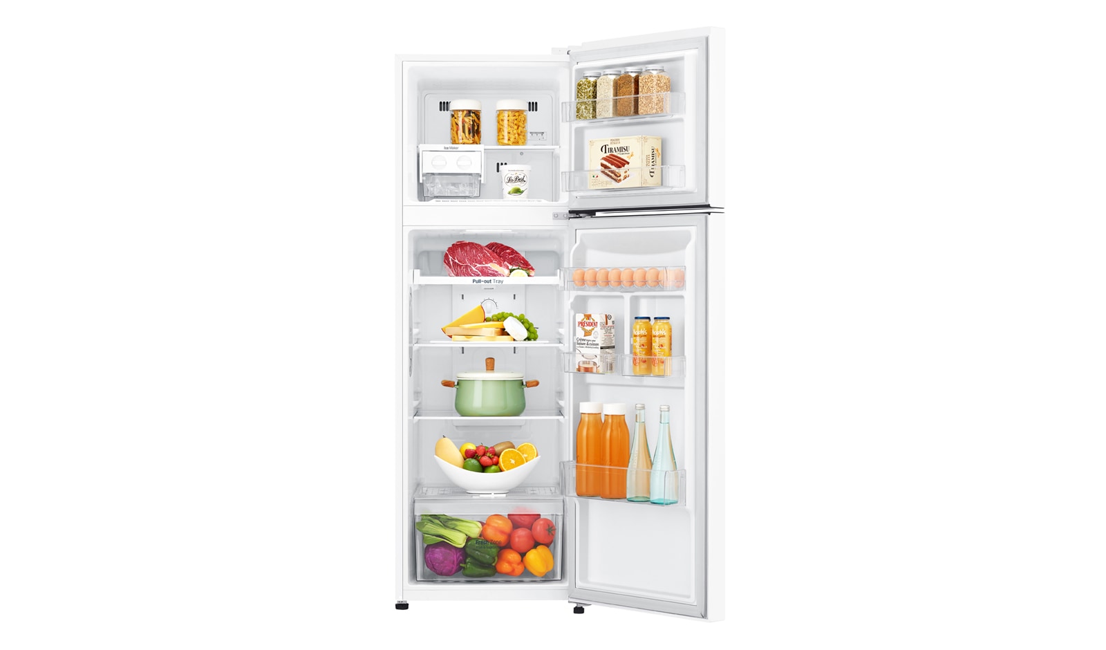 LG 279L Top Mount Fridge with Door Cooling+™, GT-279WDC