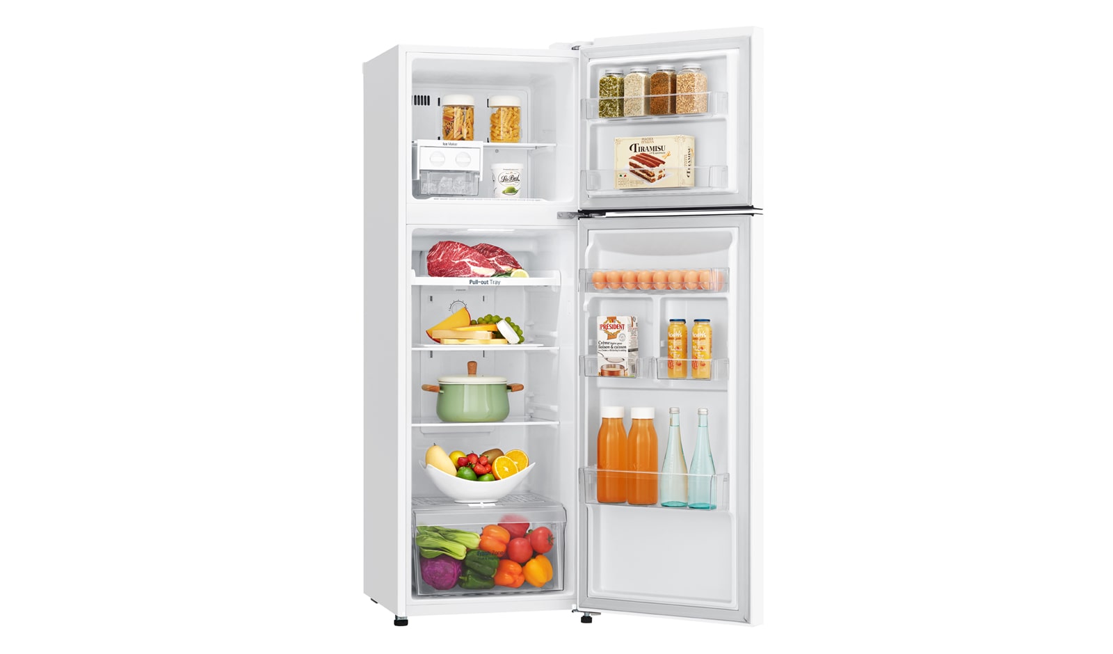 LG 279L Top Mount Fridge with Door Cooling+™, GT-279WDC