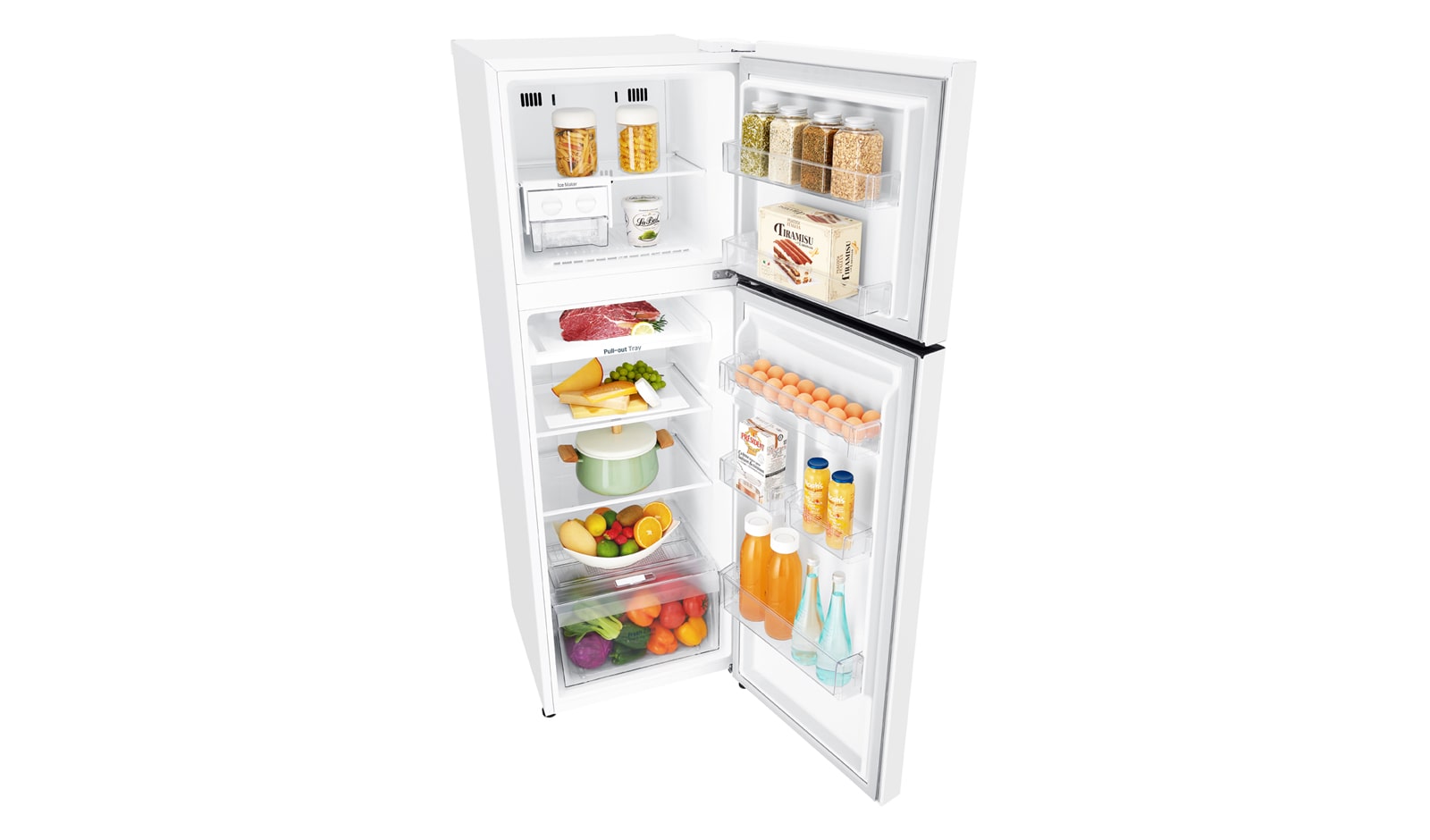 LG 279L Top Mount Fridge with Door Cooling+™, GT-279WDC