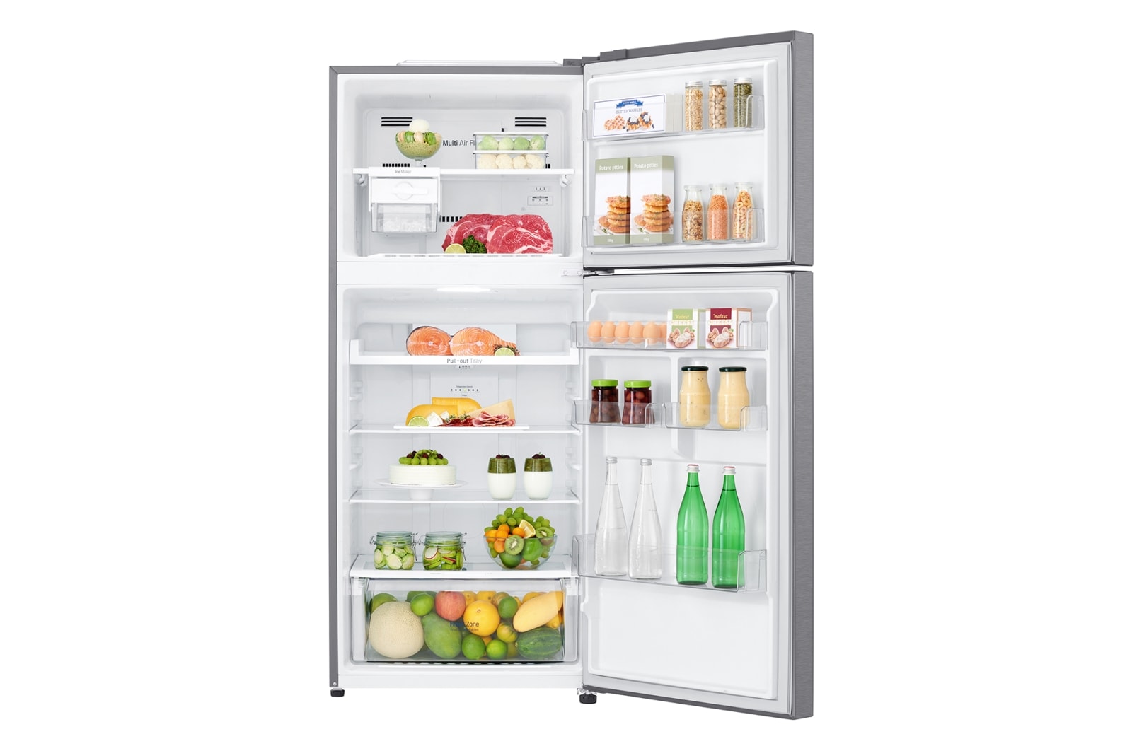 LG 393L Top Mount Fridge in Dark Graphite Finish, GT-427HPLE