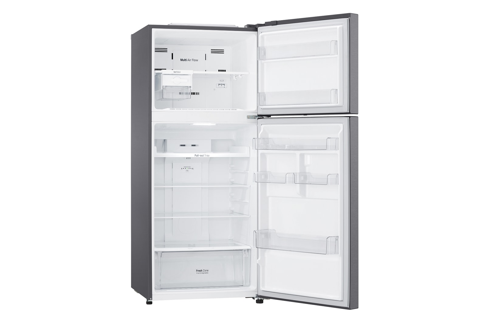 LG 393L Top Mount Fridge in Dark Graphite Finish, GT-427HPLE