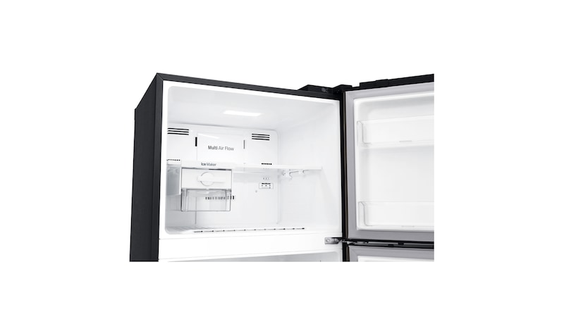 LG 441L Top Mount Fridge with Door Cooling+™ in Anti-fingerprint Black Steel, GT-442BTDC