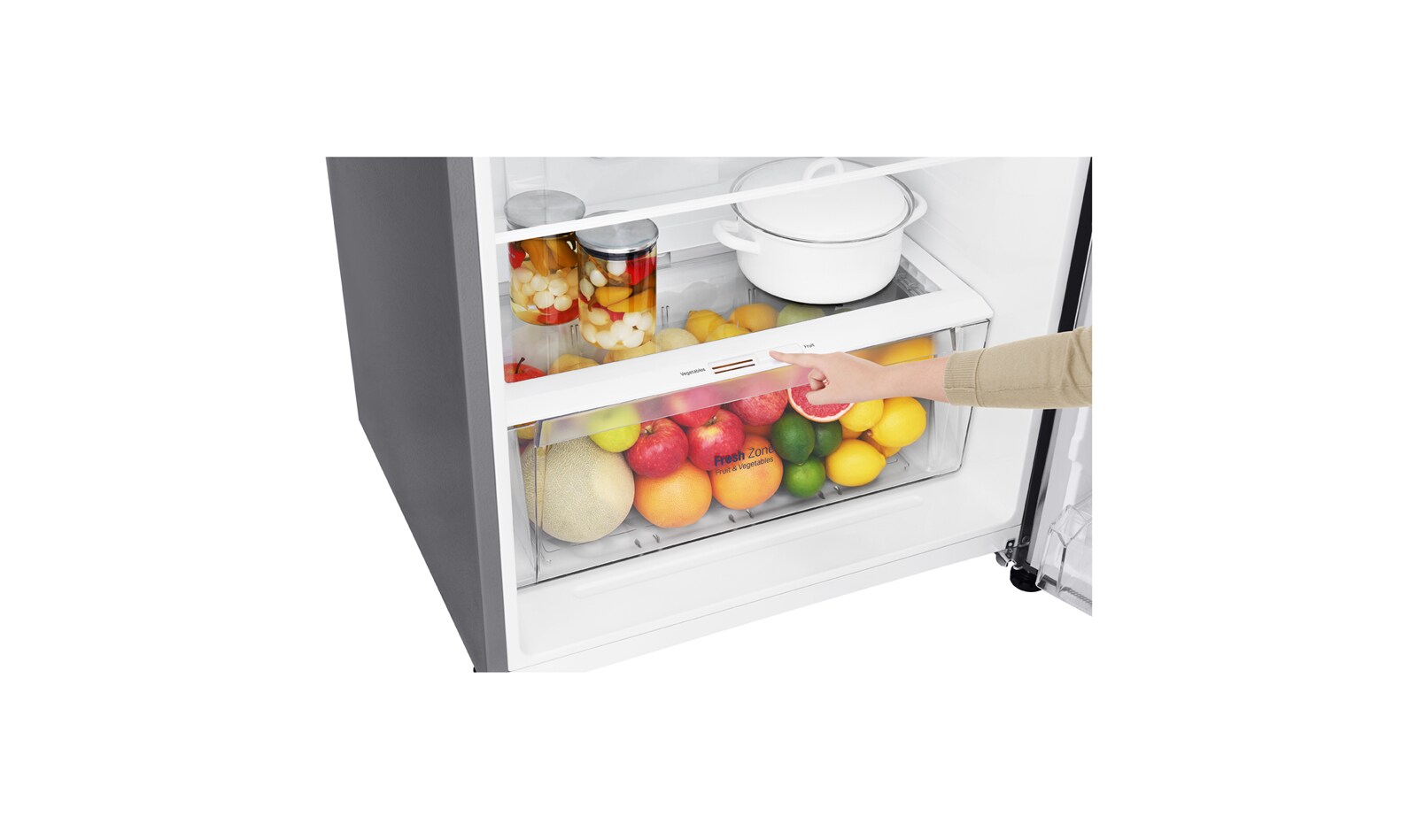 LG 410L Top Mount Fridge with Door Cooling+™, GT-442SDC