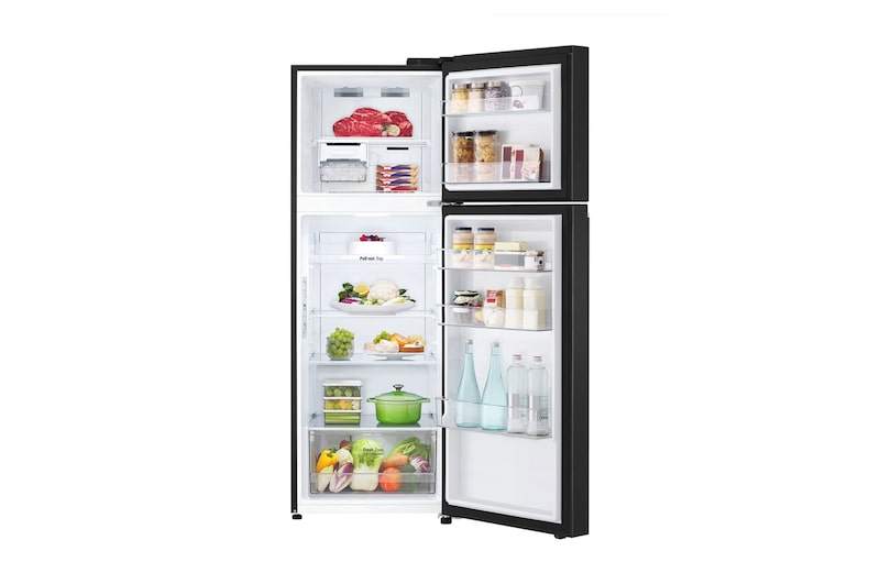 LG 335L Top Mount Fridge - Matte Black Finish, GT-4MB